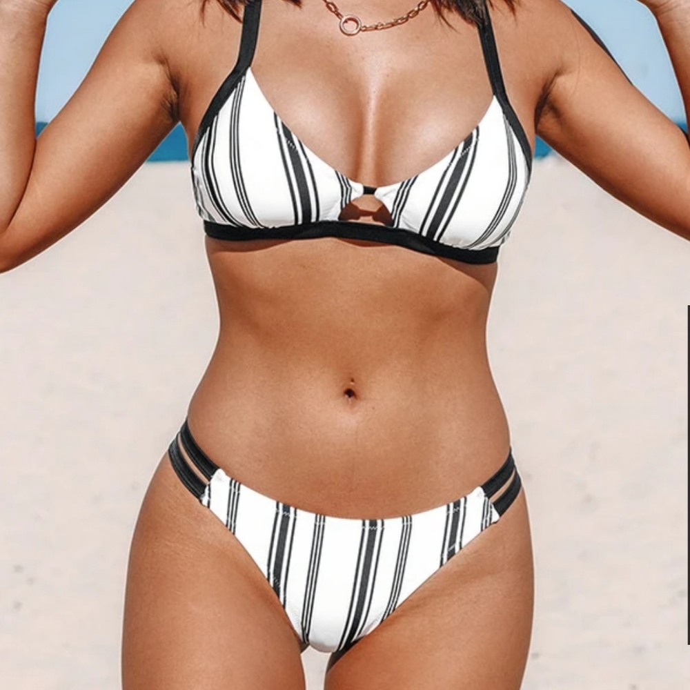 Striped bikini size XS
